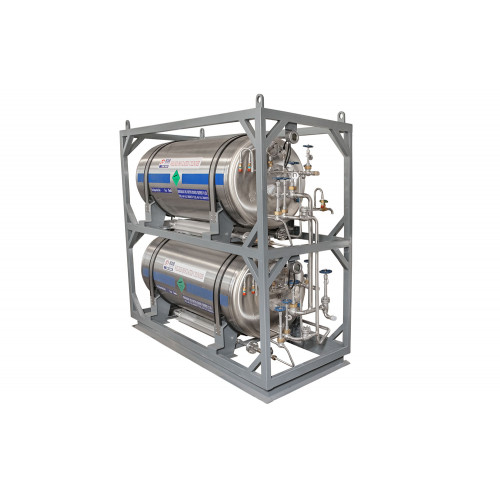 Сборка из горизонтальных криоцилиндров ГХК-1.0