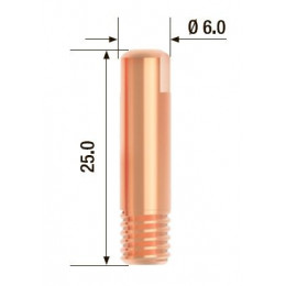 FUBAG Контактный наконечник M6х25 мм ECU D=1.2 мм (25 шт.)