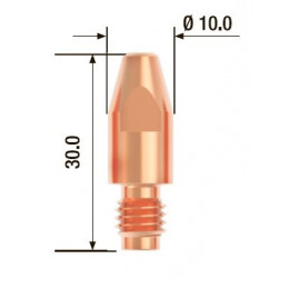 Контактный наконечник M8х30 мм ECU D=1.0 мм  (25 шт.)