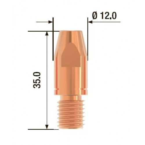 FUBAG Контактный наконечник M10х35 мм CuCrZr D=1.6 мм (25 шт.)