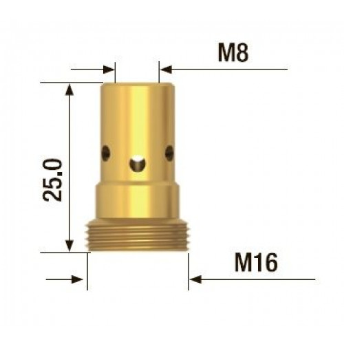 FUBAG Адаптер контактного наконечника M8*25 мм (5 шт.)