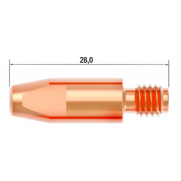 FUBAG Контактный наконечник M6х28 мм CuCrZr D=0.8 мм (25 шт.)