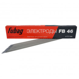 Электроды Fubag FB 46 (D=2.5 мм, рутилово-целлюлозное покрытие, пачка 0.9 кг)