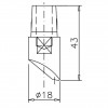 Электрод TECNA 3622 (ж/о)