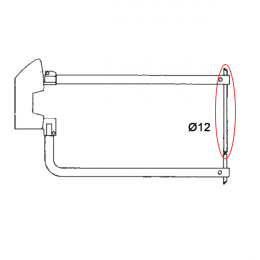 Электрод TECNA 7454 (d=12х250 мм, для плеч 7406,7407)