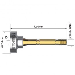 Корпус цанги PARKER Super Series 28 для T2/T3W/T4W (d=3.2 мм, газ.линза, упаковка 2 шт.)