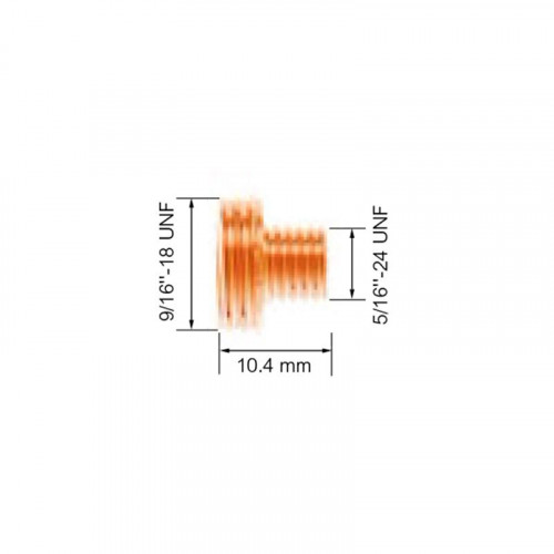 Держатель цанги Parker (d=3.0x10.4 мм, 9/16"-18 UNF/5/16"-24 UNF, короткая газ.линза, упаковка 5 шт.)