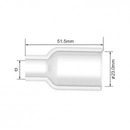 Сопло кварцевое горелки Parker ARC T3/T3FX/T5W/T5WFX №8 (d=12.0x51.5 мм)