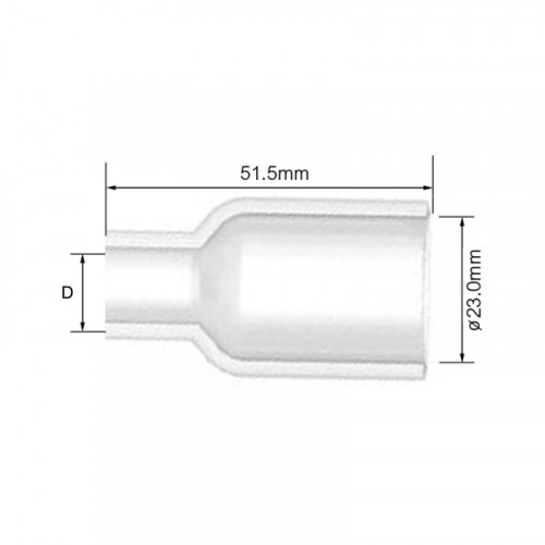 Сопло кварцевое горелки Parker ARC T3/T3FX/T5W/T5WFX №8 (d=12.0x51.5 мм)