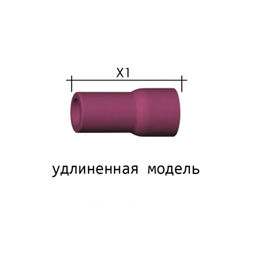 Сопло керамическое ABICOR BINZEL ABITIG 24G/W №4L (NW=6.5мм/L=29.0мм)