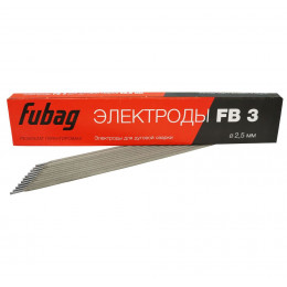 Электроды Fubag FB 3 (D=2.5 мм, рутиловое покрытие, пачка 0.9 кг)