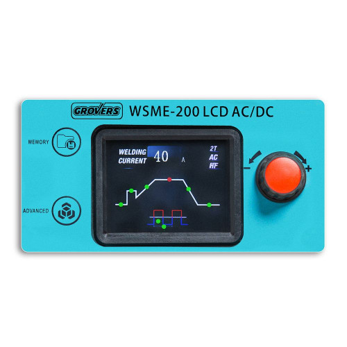 Аргонодуговой аппарат GROVERS WSME-200 LCD AC/DC Pulse (синергетика, горелка WP-26)