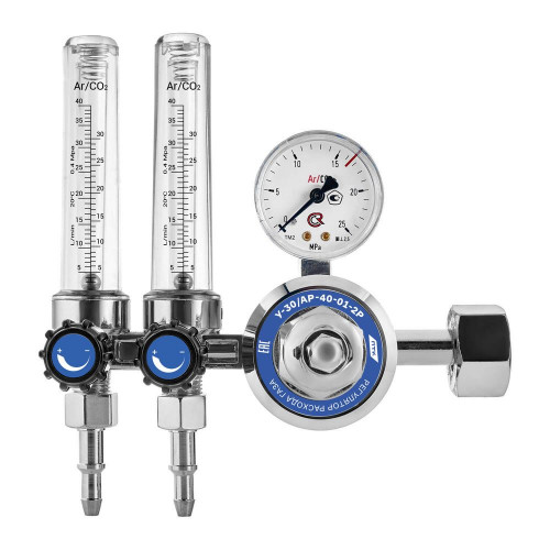 Регулятор универсальный ПТК У-30/АР-40-01-2P (2 ротаметра, алюминий)