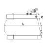 Верхнее изогнутое плечо TECNA 4757 (408 мм, тип C, короткий электрод, для 3327)