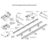 Рейка гибкая для каретки КЕДР СК-7 (1.5 м, 4 отключаемых магнита)