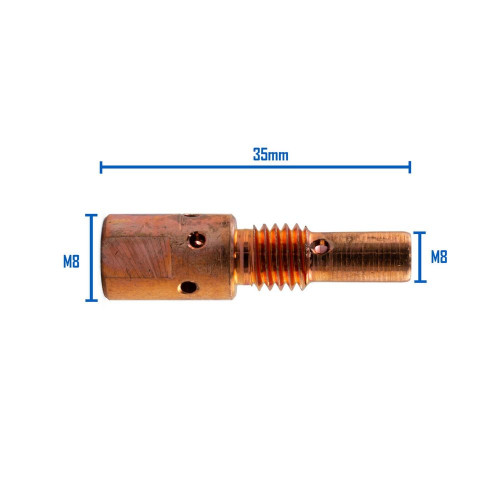 Вставка для наконечника горелки Abicor Binzel MB 25 (M8/М8/35 мм, упаковка 10 шт.)