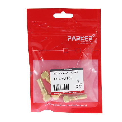 Держатель наконечника горелки PARKER SGA-LW155A (М6x1.0/М8x1.0/35.0 мм, латунный, упаковка 5 шт.)