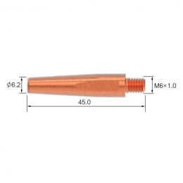 Контактный наконечник PARKER PNA 200A/350A/500A (M6/45/1.2мм, ECU, упак. - 25 шт.)