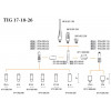 Горелка аргонодуговая Aurora TIG SUPER TS 18 320A(100%) M12x1, 1/4G, 3/8G, 8m-вода (без управляющих разъемов)