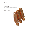 Контактный наконечник Сварог (ECu, d=1.2x28 мм, M6) ICU0004-12R