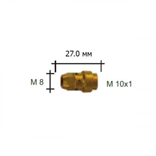 Вставка наконечника Abicor Binzel для WT540 MS (M10х1/M8, 27.0 мм)