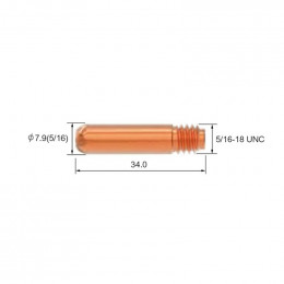 Контактный наконечник PARKER (d=1.6 мм, М8, 7.9x34.0 мм, Ecu, упаковка 25 шт.)