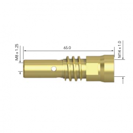 Держатель наконечника для горелки PARKER SGA 455 A (М8/65мм, упак, - 5 шт.)