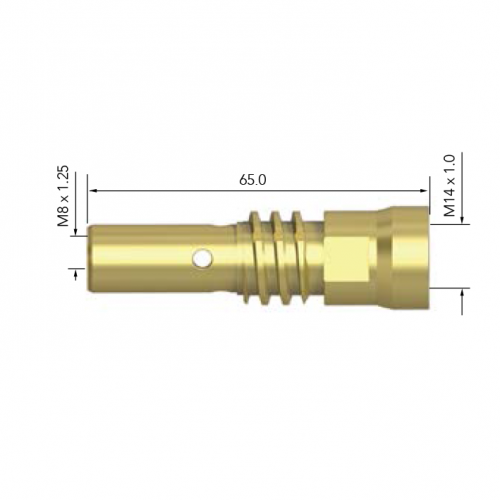 Держатель наконечника для горелки PARKER SGA 455 A (М8/65мм, упак, - 5 шт.)