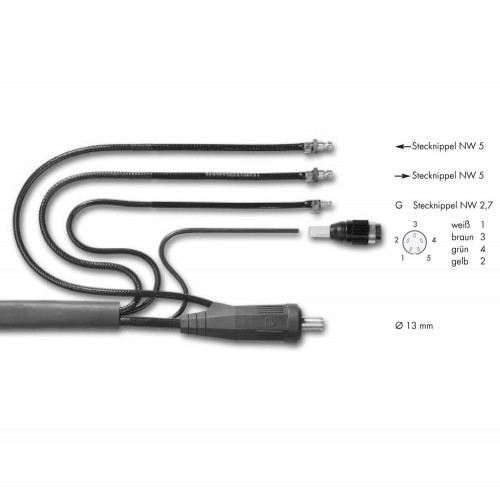 Горелка аргонодуговая Abicor Binzel ABITIG-24W GRIP 4 м (для Lorch, UD=UP/DOWN, BSB 35-50, 5pin, без КО)