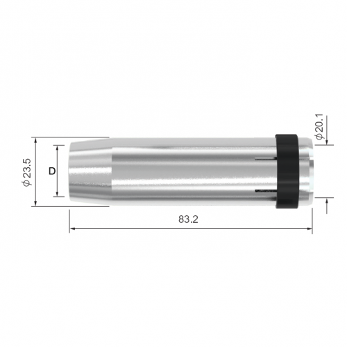 Сопло газовое PARKER для горелок SGB3600 (коническое, стандарт, d=16.0x83.2x2.25 мм, упаковка - 5 шт.)