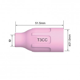 Сопло стандартное PARKER №10 для T3/T5W (d=16x51.5 мм)