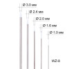 Набор вольфрамовых электродов FoxWeld WZ-8 (d=1.0-3.0 мм, упаковка 5 шт.)