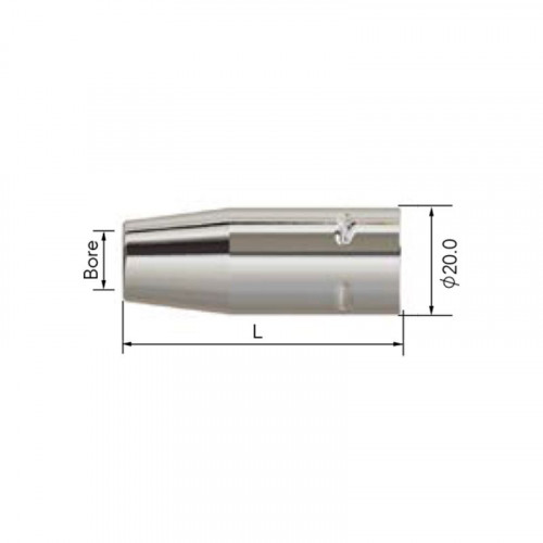 Сопло газовое горелки PARKER SGA-LW155A (d=12.0x52 мм, коническое, упаковка 5 шт.)