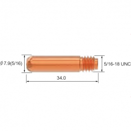 Контактный наконечник для горелки PARKER TRG ICON 300A/400A/500A (d=1.2x34x0.045мм, ECU)