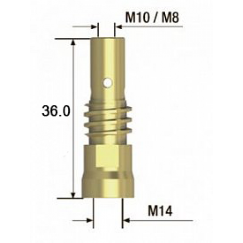 Держатель наконечника Fubag (M8х36мм, 5шт.)