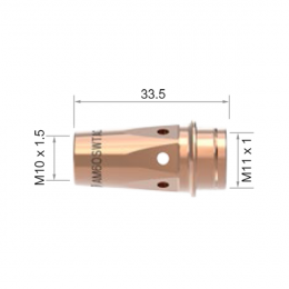 Держатель наконечника горелки PARKER M6OSW (усиленный, М10x33.5 мм, медь)