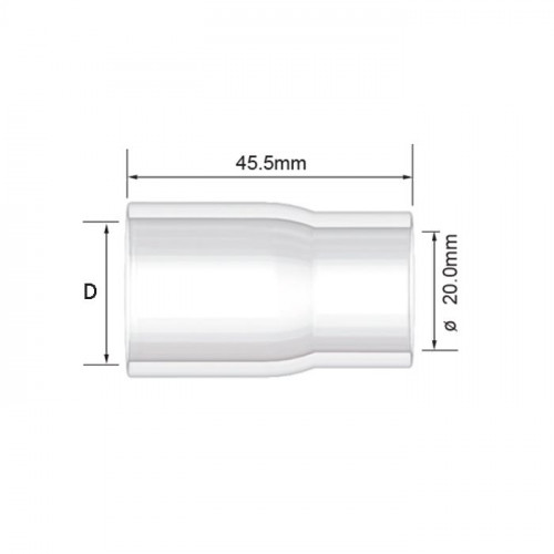 Сопло кварцевое PARKER Super Series №14 для T2/T3W/T4W (d=23.0x45.5 мм, упаковка 5 шт.)