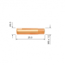 Контактный наконечник горелки PARKER SGB/SGF/DGB 150A (М6x25мм, ECU, d=1.2мм, упаковка 25 шт.)