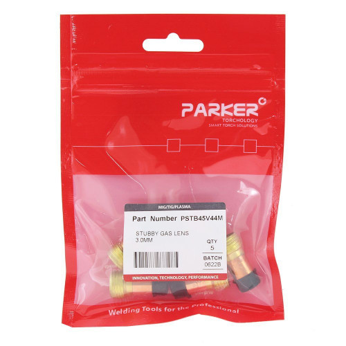 Держатель цанги Parker (d=3.0x27.0 мм, 9/16"-18 UNF / 3/8-32 UNEF, короткая газ.линза, упаковка 5 шт.)