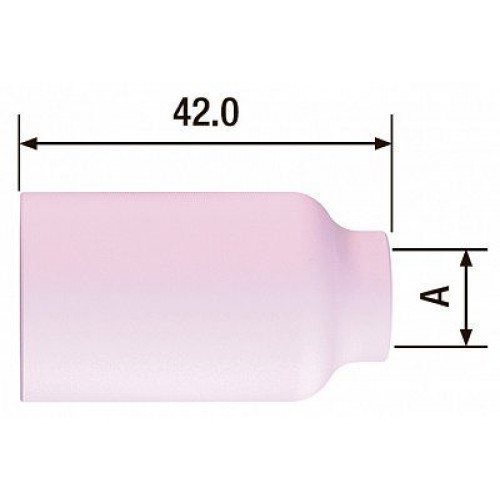 Сопло керамическое Fubag №8 FB TIG 17-18-26 (газ.линза 12.5х42 мм, 2 шт.)