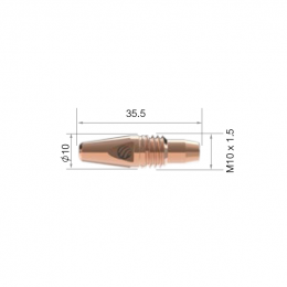 Контактный наконечник горелки PARKER M6W (d=1.2 мм, CuCrZr, M10*35.5 мм)