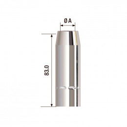 Сопло газовое для горелки Fubag FB 400 (d=24.0х83 мм, блистер 2 шт.)