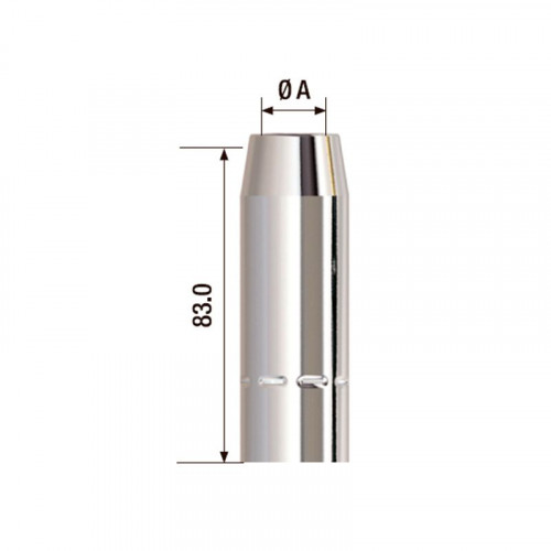 Сопло газовое для горелки Fubag FB 400 (d=24.0х83 мм, блистер 2 шт.)