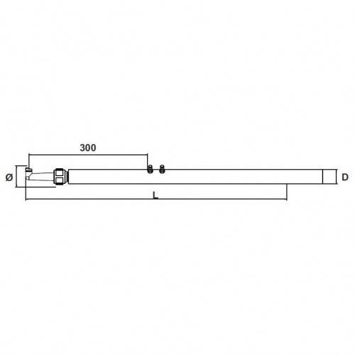 Нижнее плечо TECNA 4565 (малого размера, с электрододержателем, для 70364)