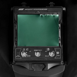 Маска сварщика "Хамелеон" ПТК SK600 SUPER VISION (DIN4/5-9/9-13, 100x82 мм, синяя)