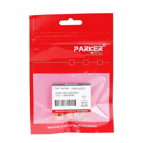 Держатель цанги Parker (d=1.6x10.4 мм, 9/16"-18 UNF/5/16"-24 UNF, короткая газ.линза, упаковка 5 шт.)